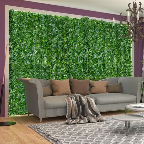 Rouleau de Brise-Vue Feuillage Artificiel Haie Décoration Jardin Balcony Terrasse Protection UV Intérieur Extérieur