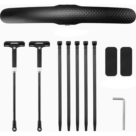 Garde-boue coupe-vent pour pneus avant et arrière de vélo - Réglable - Universels - Accessoires de cyclisme (1/4)