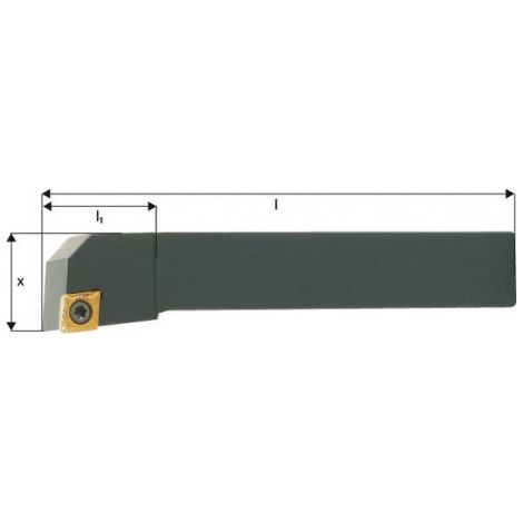 Porte-outils ISO 95° SCLCR/L, Désignation : SCLCL 1616 H09, Queue vierkant 16 x 16 mm, Dimensions l 100 mm, Dimensions l1 : 29 mm