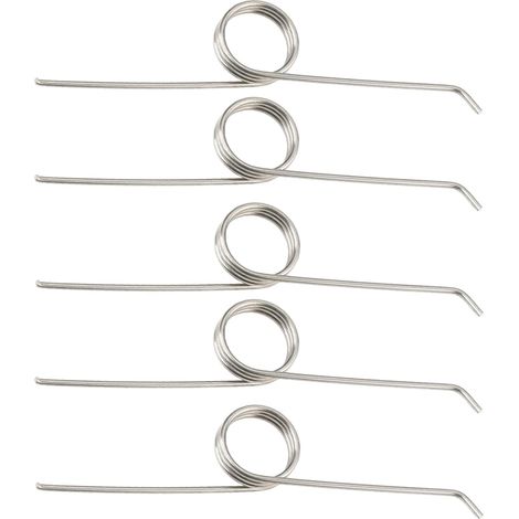 5pcs 304D Stainless Steel Torsion Springs 0.7mm LS 21-21.5mm for Bin with Locking Lever (1/5)