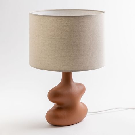 SKLUM Tischlampe aus Leinen Masaya Rost                                  