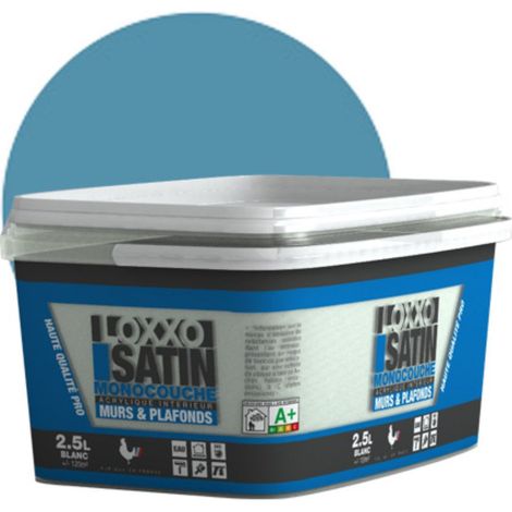 Loxxo Peinture Acrylique Murs & Plafonds - Monocouche - Satin Conditionnement: 2,5L - Couleur: CANARD