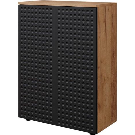Armoire midisch Irma, Anthracite à pois, 60x81cm, Vicco
