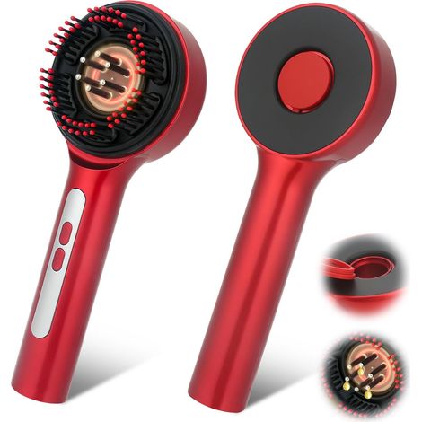 Applicateur d'huile cultivée de cheveux de massageur de cuir chevelu 3 en 1, peigne laser de cuir chevelu de massageur de cheveux électrique avec IPX7 imperméable (1/5)