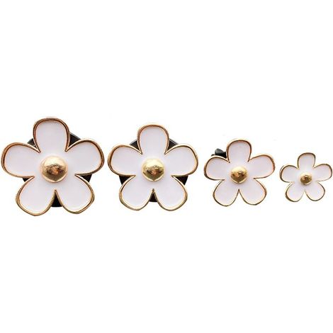 (Blanc,1,8/2,3/3 / 3,3 cm)de Marguerite,ACTOYS 8 Clips de Ventilation de FleurMarguerite Décoration,Accessoire Voiture Femme Interieur,émettraUn Parfum Agréable (1/5)