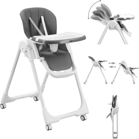 Baby Vivo Design Kinderhochstuhl aus Kunststoff - Tippy in Stardust