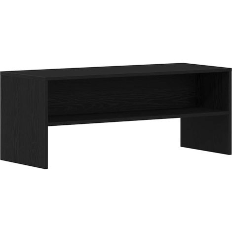 Maison Exclusive - Meuble TV chêne noir 100x40x40 cm bois d'ingénierie