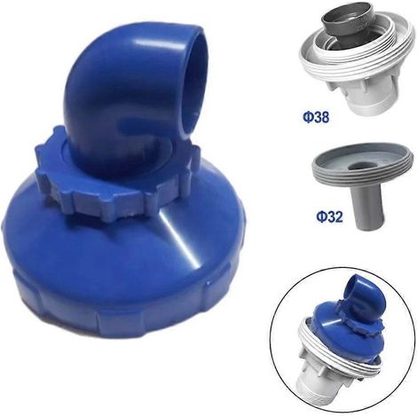 Buse d'entrée de piscine 32/38 mm, rotative à 360°, en plastique, amovible et durable, compatible avec les diffuseurs d'air Intex. (1/5)