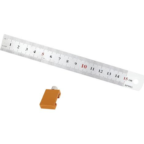 Règle de menuiserie avec bloc positionnement, outil mesure en (1/5)