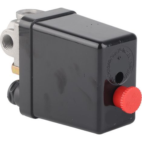 1/2 inch NPT air compressor pressure switch, 4-port adjustable control valve 90-120PSI (1/5)