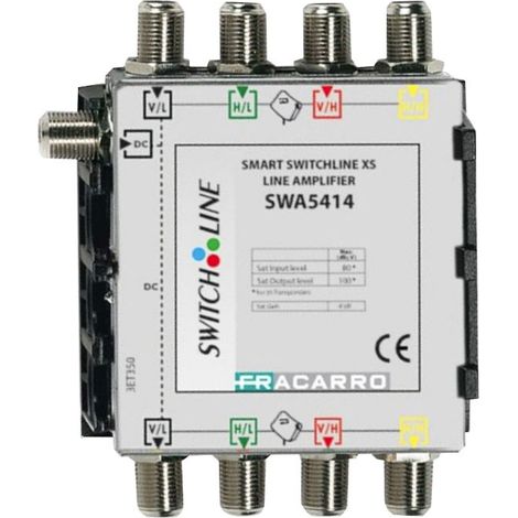 Amplificatore di linea Fracarro 4IN SAT 12-16DB 271036