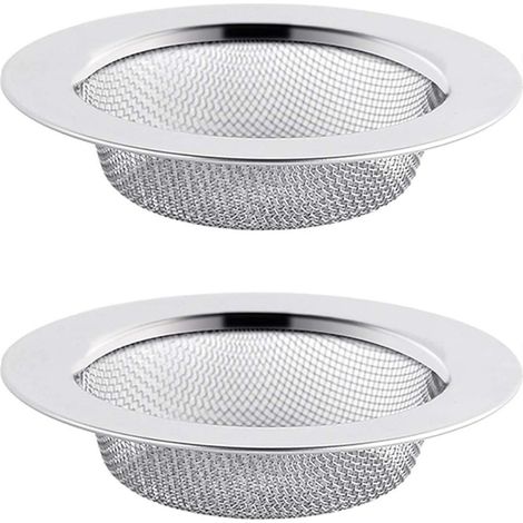 2 filtres d'évier en acier inoxydable - filtre de vidange 11,5 cm - crépine d'évier - crépine d'évier de cuisine (1/5)