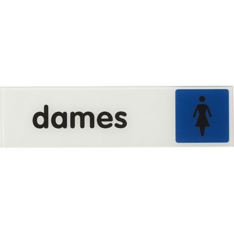 THIRARD - Plaque de signalisation Dames, plexiglass adhésif, 170x45mm - THIRARD (1/5)