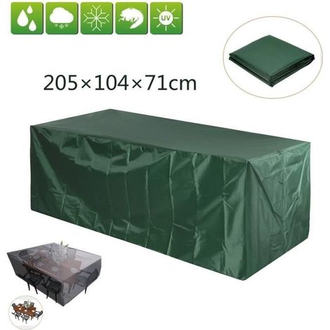 Housse de mobilier d 'extérieur - Oxford 210D - Vert - Imperméable (1/4)