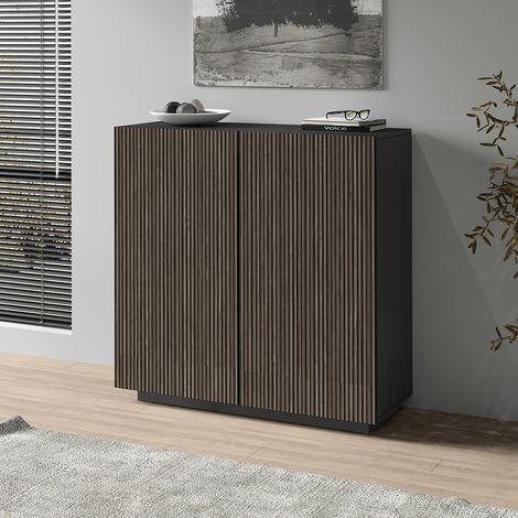 Buffet haut moderne anthracite mat/chêne foncé Costarica (1/5)
