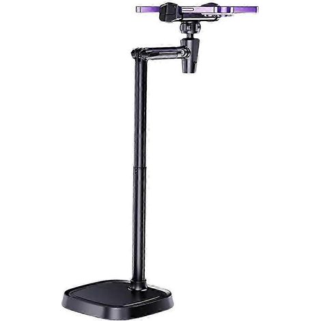 Support de téléphone rotatif 360° réglable en hauteur - perche de diffusion de bureau,Black (1/5)