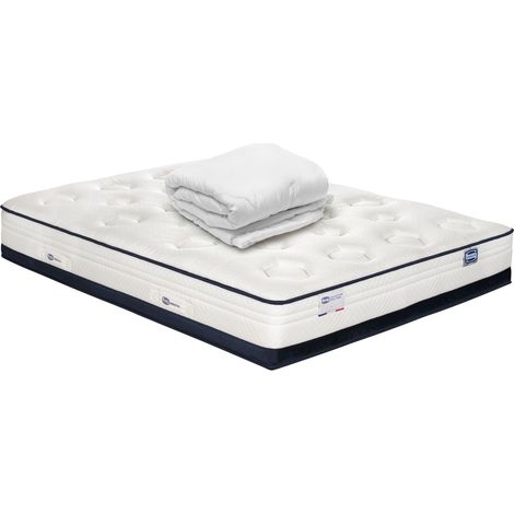 Matelas INEDIT 140x190 Hybride, ferme H27 + couette (1/4)