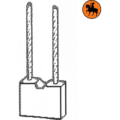 Ensemble de 4 balais de charbon FENWICK 8100508 7x18x14mm