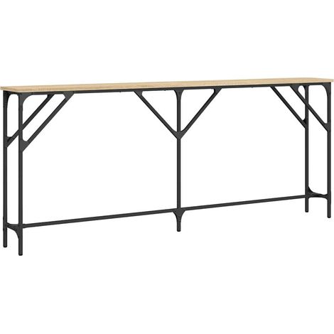 Maison Exclusive - Table console chêne sonoma 180x23x75 cm bois d'ingénierie (1/5)