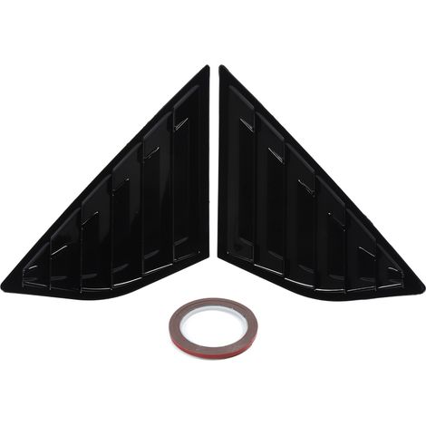 Couvercle de volet de fenêtre arrière en ABS noir brillant, persiennes latérales triangulaires, évent pour Focus C346 hayon 2012 à 2018 (1/5)