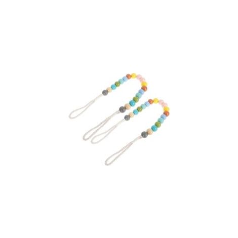 2 cintas para cortina, cortina de ducha decorativa estilo rústico, resistente al viento - Crezuo