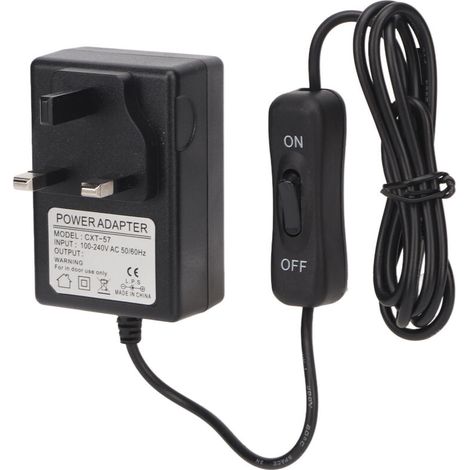 Adaptateur Secteur 12V 2A pour Découpeuse à Mousse, Alimentation 100‑240V avec Fiche UK, 24W 20cm (1/5)