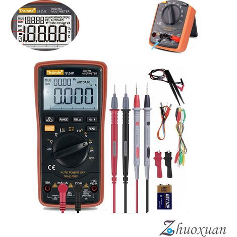 Multimètre Automatique Numérique, Ampèremètre, Testeur Electrique Professionnel..-- (1/4)