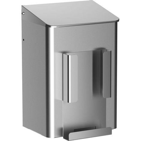 CWS Hygienebox mit Papiertütenhalter 6l HxBxT 325x212x184mm, Edelstahl matt gebürstet