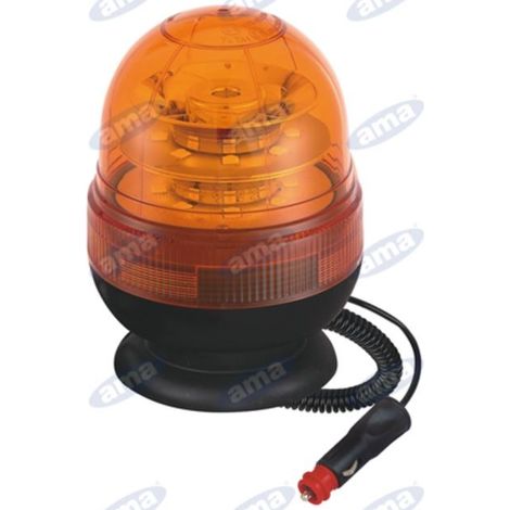 Girofaro LED 12-24V base magnetica 169x127mm trattore macchina agricola semovente