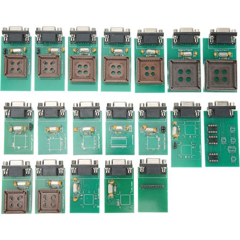Confezione da 19 clip di programmazione per schede EEPROM UPA, compatibili con tutti i programmatori USB Crezuo.-Crezuo