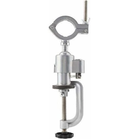 Support de Perceuse Electrique 360 ° Multifonction Support de Réparation Étau de Serrage Alliage d'aluminium Perceuse Rotatif Craft, Modèle de Construction et de Travail Métal (1/4)
