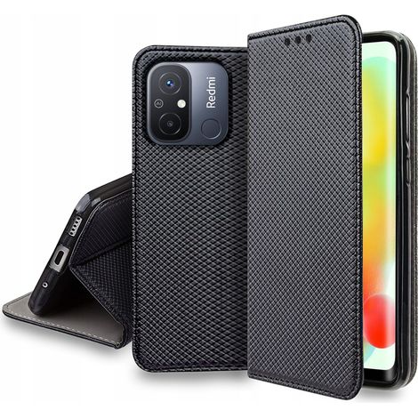 Custodia per Xiaomi Redmi 12C / Redmi 11a SMART MAGNET BOOK CASE WALLET + Vetro (1/5)