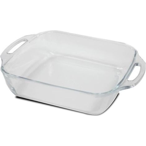 Plat à four carré,plat à tarte, moule de cuisson,capacité 3.8 L - Longueur 34 x Profondeur 28.1 x Hauteur 7 cm -JUANIO (1/3)