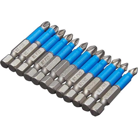 Lot de 12 embouts de tournevis magnétiques antidérapants, compatibles avec les tournevis électriques et manuels.-AquaForge (1/5)