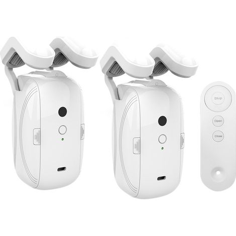 Moteur de rideaux automatique, moteur de rideaux électronique, moteur de rideaux intelligent (tringle à rideaux romaine double à télécommande) (1/5)