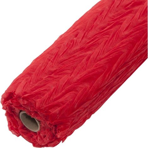 Rouleau rouge en non-tissé à vagues, 50 cm x 4,5 m (lot de 5)