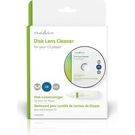 Nedis CD LinsenreinigerCleaner / Reinigungsdisk / 20 ml / CD-Player