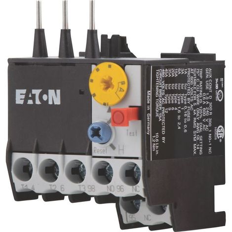 Eaton Relé de protección del motor, Ir= 0,6 - 1 A, 1 NA, 1 NC, Montaje directo, 014376