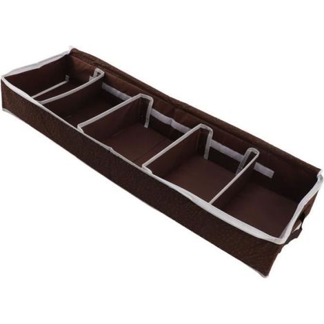 Organisateur de rangement pour chaussures sous le lit - - Imperméable - 12 paires - Marron - Durable (1/4)