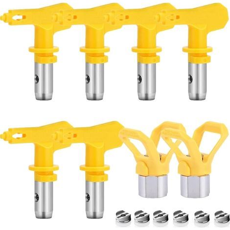 6 pièces Buse Airless,Buse Pistolet Airless pour Pistolet à Peinture Haute Pression (Tapez 209,315,415,517,523,619) (1/5)