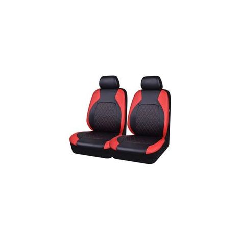 Coprisedili per auto - 2 pezzi - Tessuto traspirante - Antiscivolo e impermeabile - Per Suzuki Jimny e Samurai - Nero (1/5)