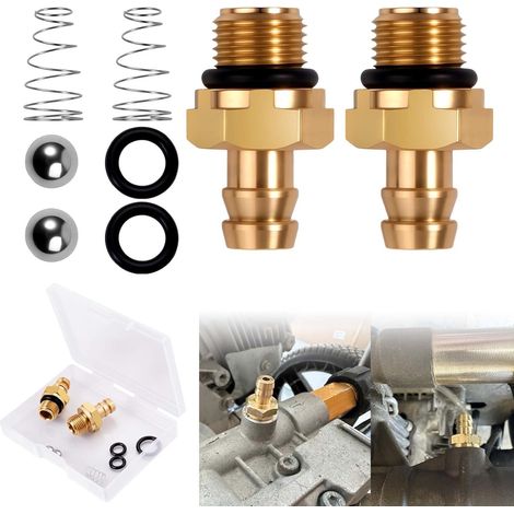 Pressure Washer Soap Injector Kit Replaces Parts 190593GS 190635GS 203640GS and 308452002 1/8"-27 Male Thread Lead Free Brass Fittings (1/4)