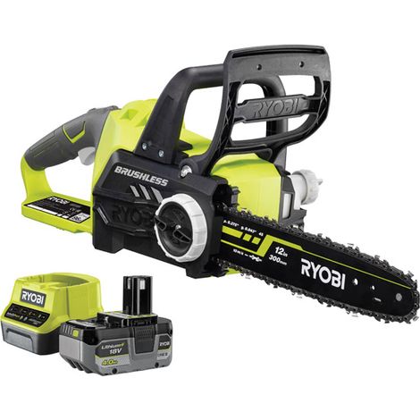 Ryobi ONE+ Brushless 30cm Chainsaw Kit (1x 4.0Ah) 18V RCS1830-140B
