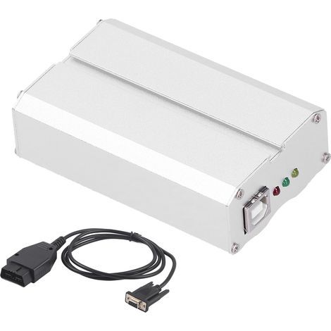 GARRYFIZH Kit Outil Reprogrammation ECU Chiptuning Flash avec Boîtier Métal et Câbles OBD