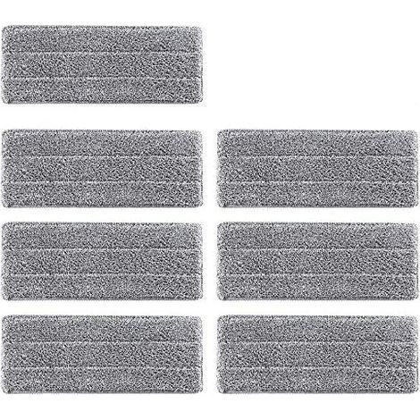 CSPARKV 7Pcs Housse de Nettoyage de Rechange, Vadrouille de Nettoyage pour Balai, Housse de rechange en microfibre pour le bureau à domicile bois franc, marbre, tuiles (1/5)