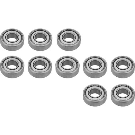 10 roulements à billes miniatures en acier à double blindage 698ZZ, 8 x 19 x 6 mm (1/5)
