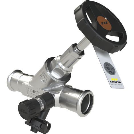 Valvola combinata di ritegno a flusso libero Kemper NIRO, con valvola di scarico, MAPRESS, Figura 060 01, DN 50, 0600105000