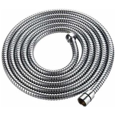3m Shower Hose with Double Anti-Twist Protection High Quality Shower Hose Stainless Steel Tube Anti-Twist Extremely Flexible 1/2 Inch Chrome