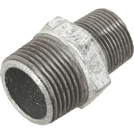 Mamelon fonte galva réduit Mâle 1"1/2-1"1/4