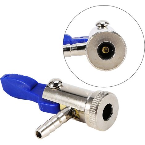 Connecteur de valve de pneu à clip de 6 mm pour gonfleur de pneus de voiture et moto (1/5)